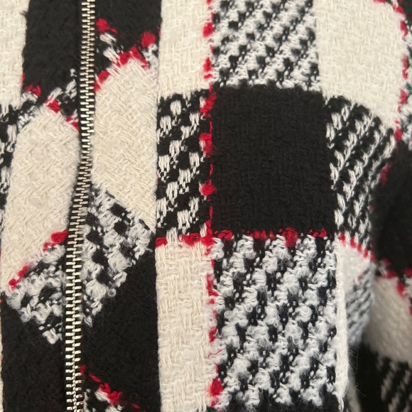 Tristan Wool Blend Plaid Cropped Business Casual Jacket - Picture 2 of 5